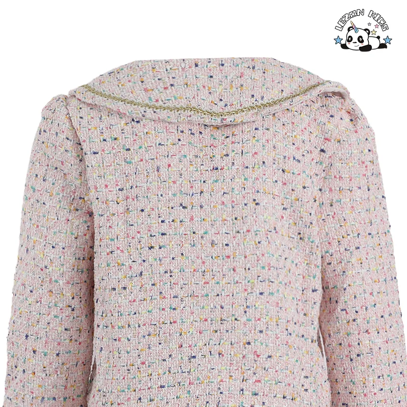 LEZONKIDS - OEM Customized Spring Autumn Children's Casual Coat Skirt Two-piece Girls Clothing Set
